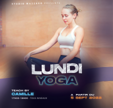Cours de yoga avec Camille Salmain au Studio Massaro