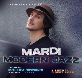 cours de modern jazz avec matteo reggiori au Studio Massaro