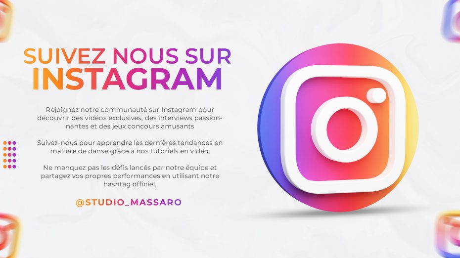 suivez nous sur instagram @studio_massaro